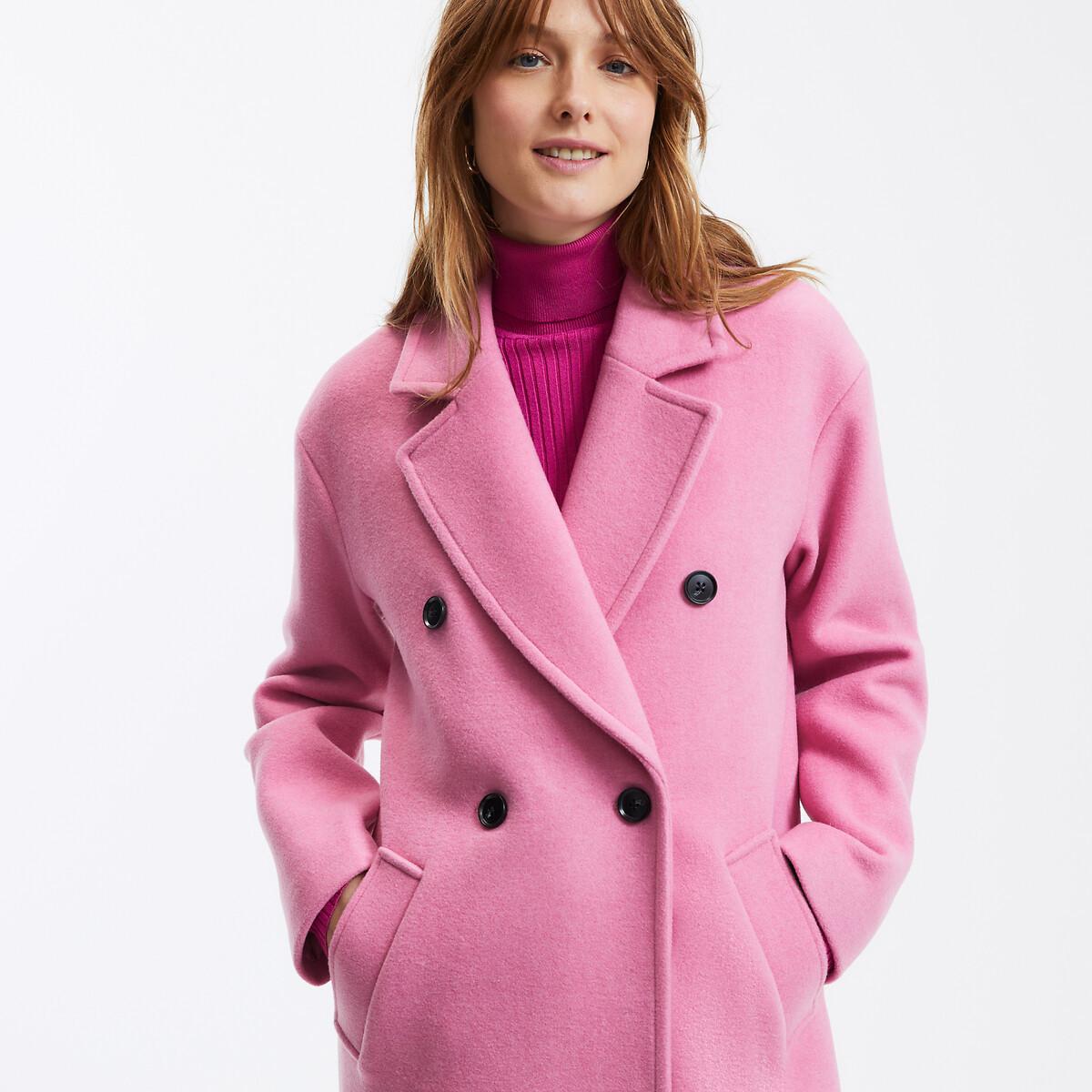 La Redoute Collections  Manteau drap laine mélangée 