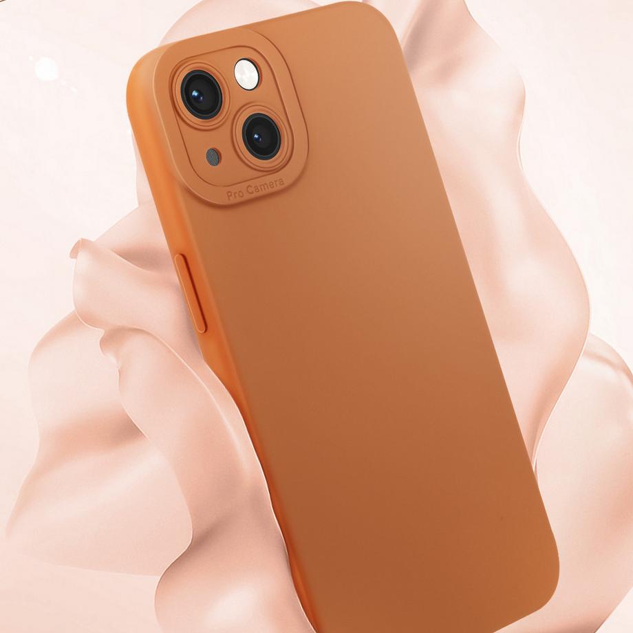 Avizar  Coque iPhone 13 Souple Mat Marron 