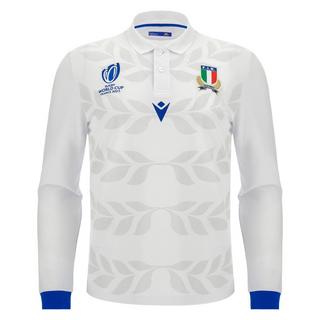 macron  langärmelige auwärttrikot italie rwc 2023 