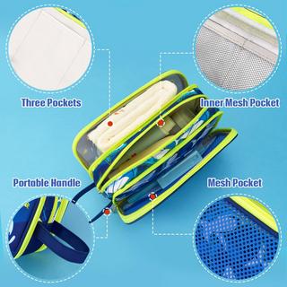 Only-bags.store Borsa Toilette per Bambini da Appendere Stampa Squalo  