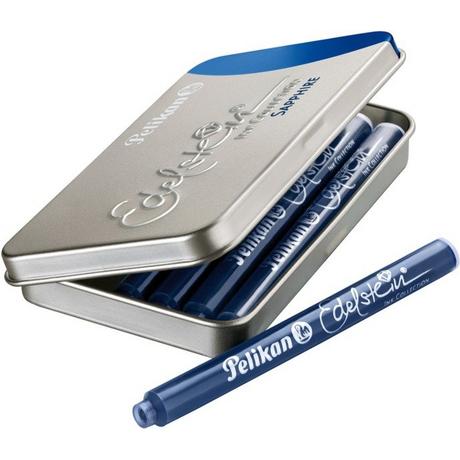 Pelikan PELIKAN Tintenpatrone Edelstein 339630 blau 6 Stück  