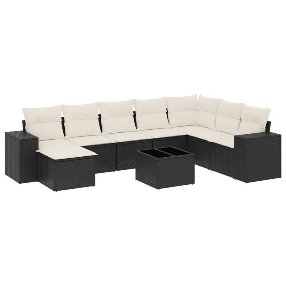 set divano da giardino Polirattan