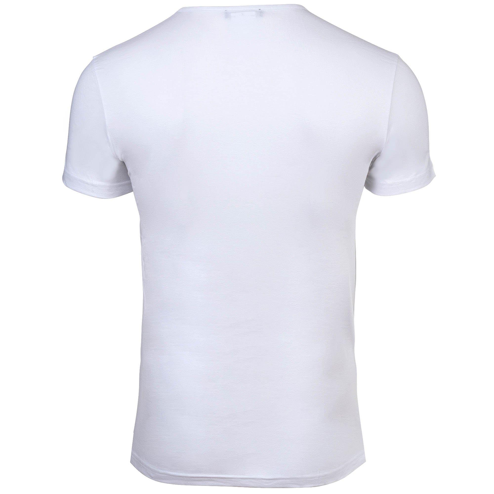 VERSACE Topeka Bi-Stretch Cotton Organic New Logo Figurbetontes T-Shirt 2er Pack  