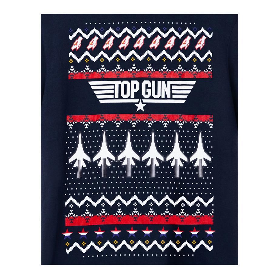 Top Gun Top Gun Weihnachtliches Design T-Shirt  