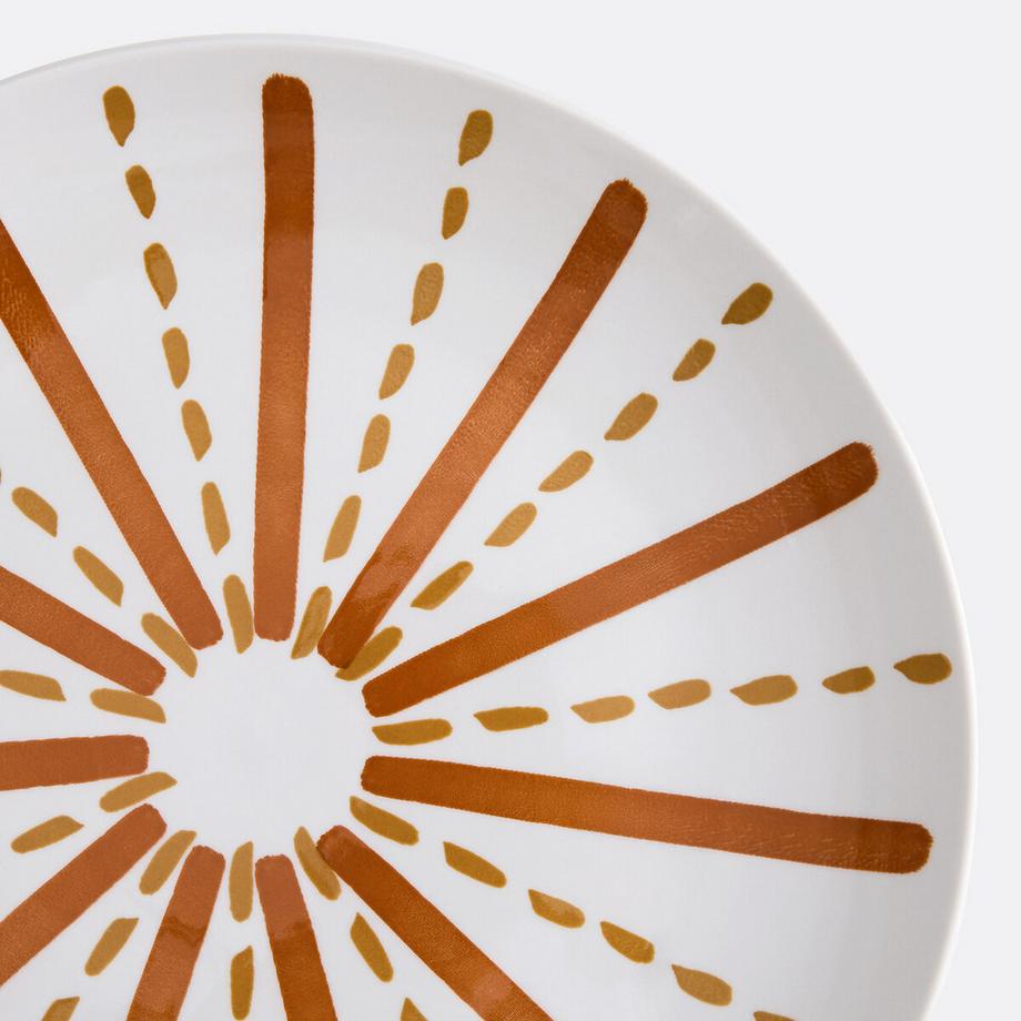 La Redoute Intérieurs Lot de 4 assiettes plates en grès RIVERI  