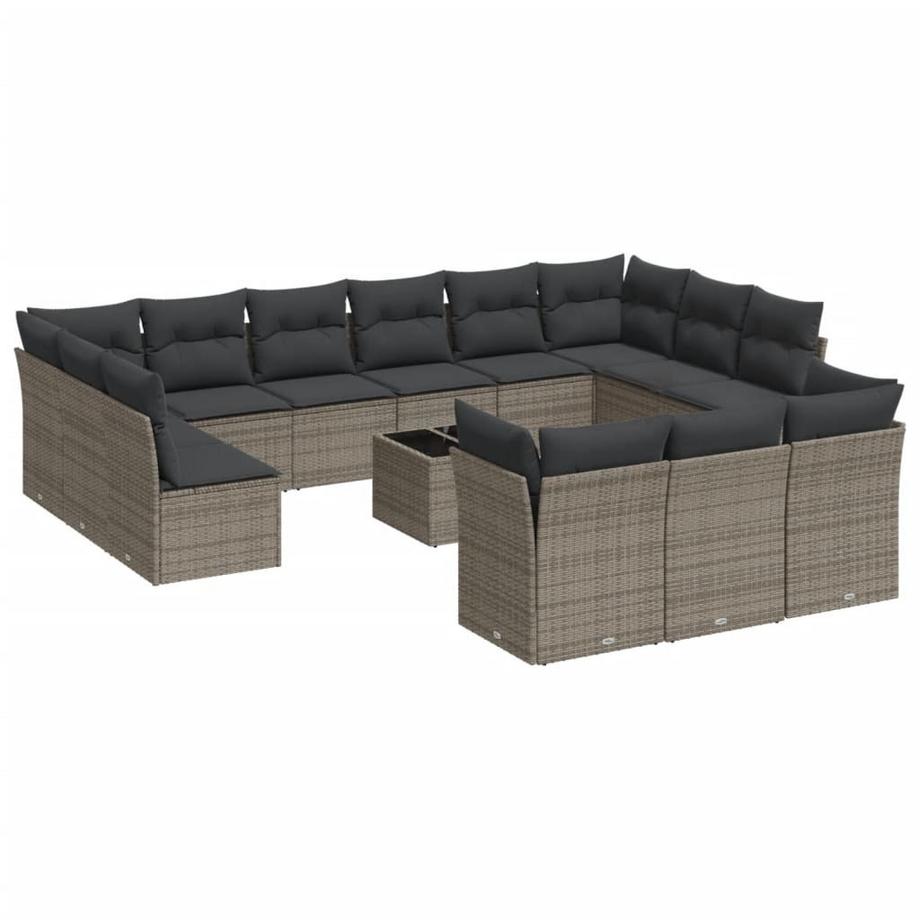 set divano da giardino Polirattan