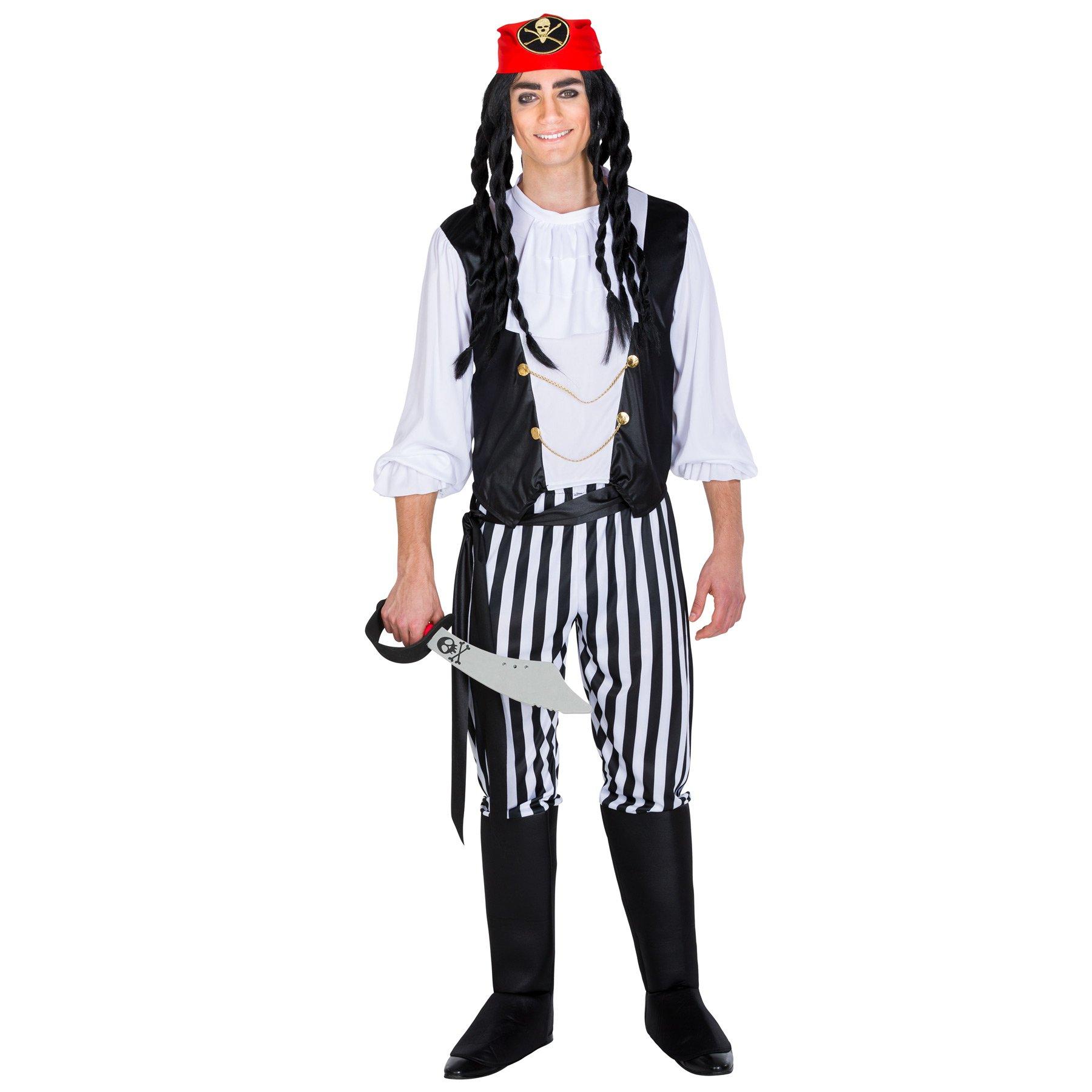 Tectake  Costume da uomo - Capitano pirata Lupo di Mare 