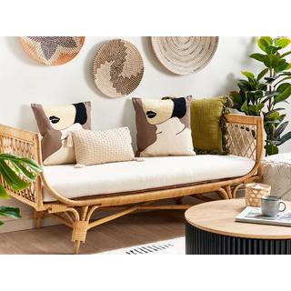 Beliani Dekokissen 2er Set aus Baumwolle Modern SILPHIUM  