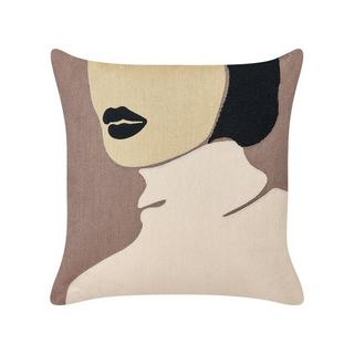 Beliani Dekokissen 2er Set aus Baumwolle Modern SILPHIUM  