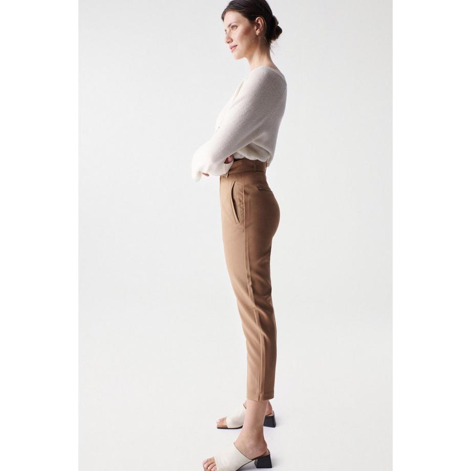 Salsa Chino Cropped Slim High Waist Pantaloni  