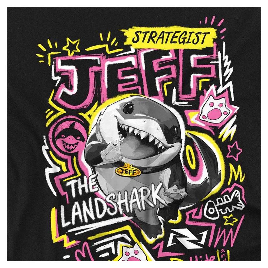 MARVEL Jeff der Landhai Grafikdruck T-Shirt  