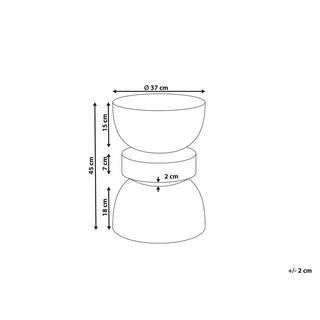 Beliani Table d'appoint en MgO Moderne FALIRO  