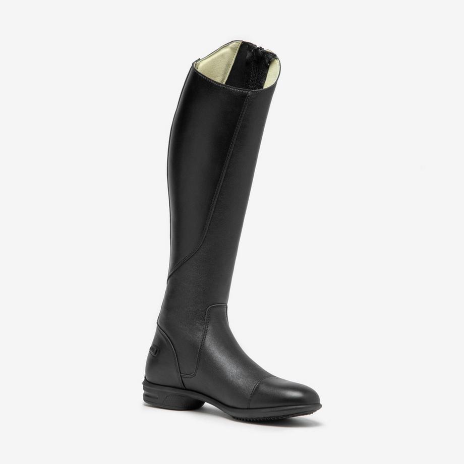 FOUGANZA  Bottes équitation cuir adulte - 560 noires 