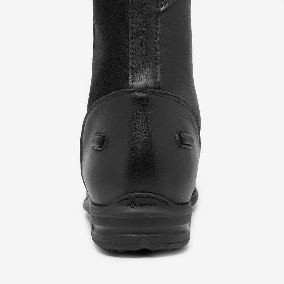 FOUGANZA  Bottes équitation cuir adulte - 560 noires 