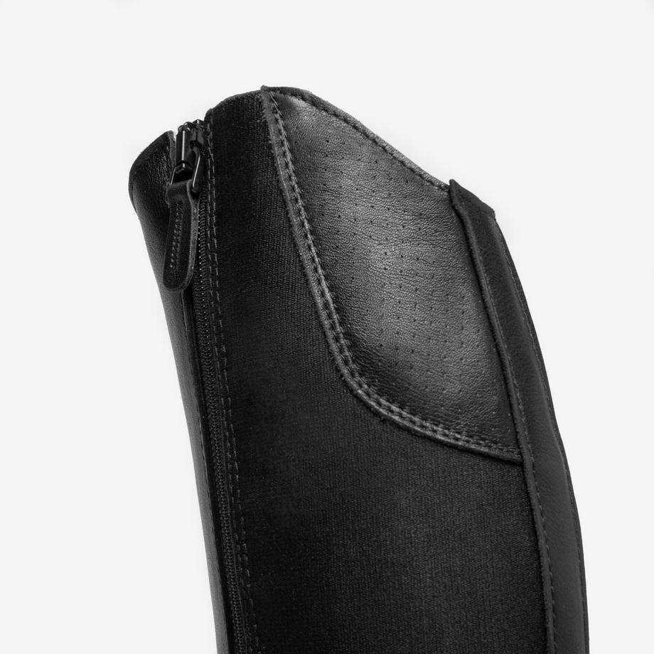 FOUGANZA  Bottes équitation cuir adulte - 560 noires 