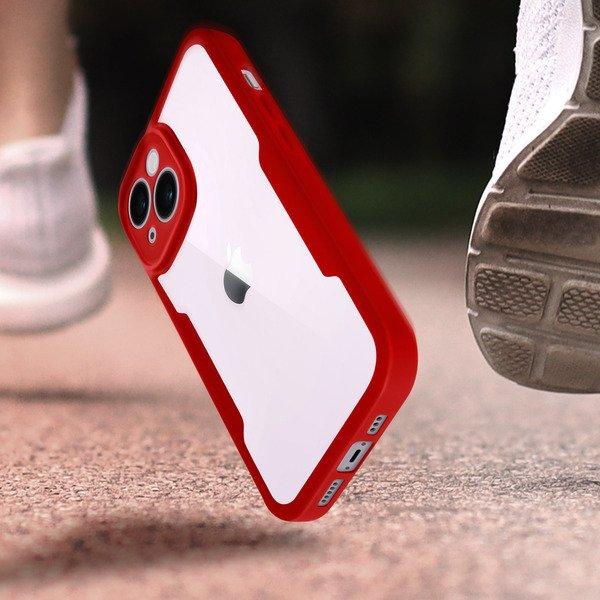 Avizar  Cover 360° iPhone 14 rosso 