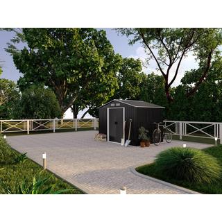Vente-unique Gerätehaus Gartenhaus - Stahl - 5,2 m² - MANSO  
