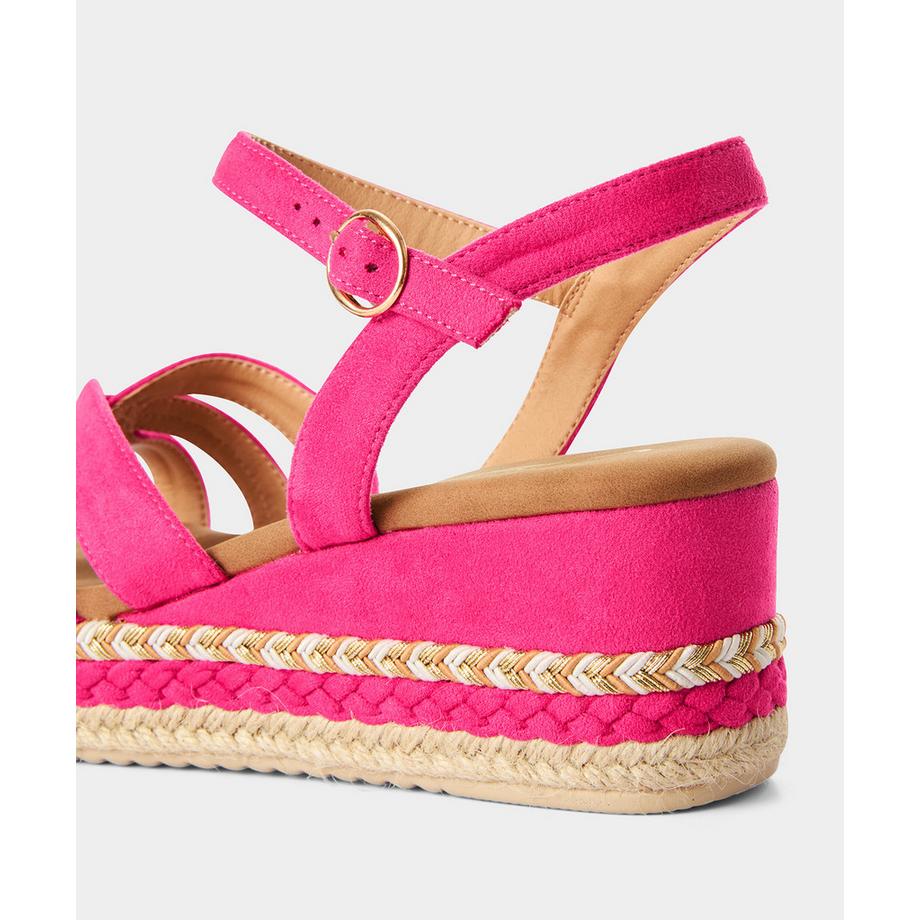 Joe Browns Keilsandalen aus Mikrosuede  