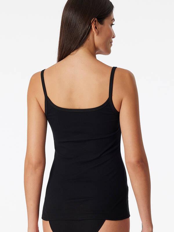 Schiesser Pure Rib Top Spaghetti  