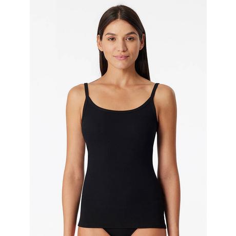 Schiesser Pure Rib Top Spaghetti  