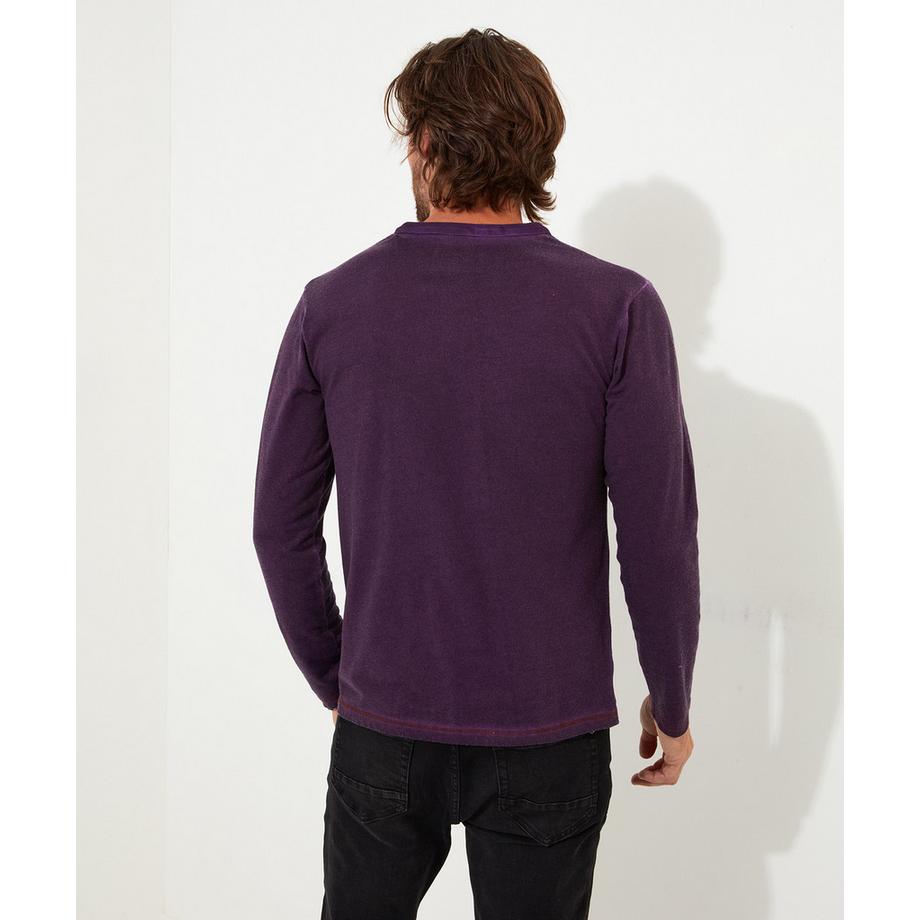 Joe Browns Haut Henley Délavé Acide Unique  