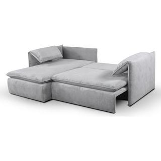 PASCAL MORABITO Canapé d'angle conible en velours côtelé TEODORA de PASCAL MORABITO Angle gauche  