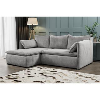 PASCAL MORABITO Canapé d'angle conible en velours côtelé TEODORA de PASCAL MORABITO Angle gauche  