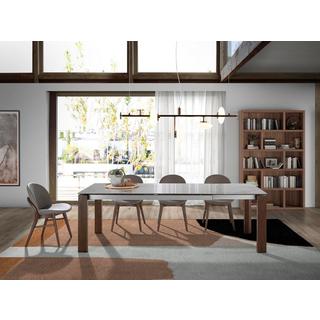 ANGEL CERDA Stuhl aus nerzfarbenem Ökoleder  