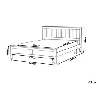 Beliani Letto en Legno di pino Classico MAYENNE  