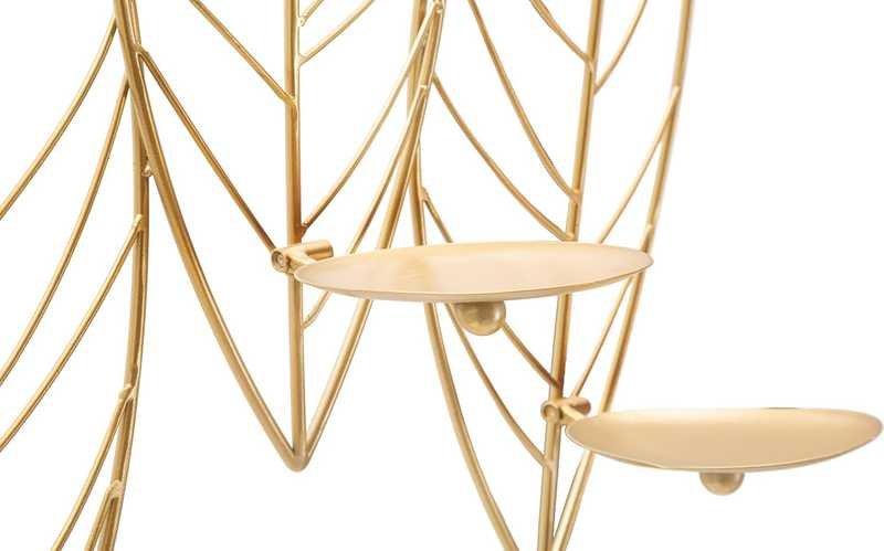 mutoni Wand-Kerzenhalter Leaf  