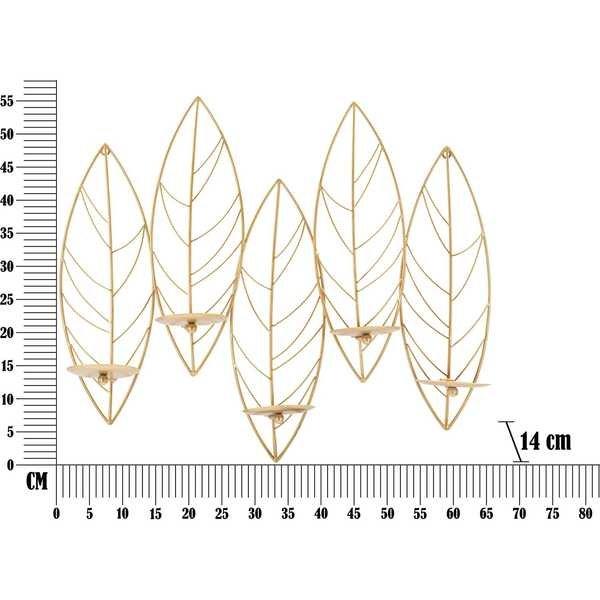 mutoni Wand-Kerzenhalter Leaf  