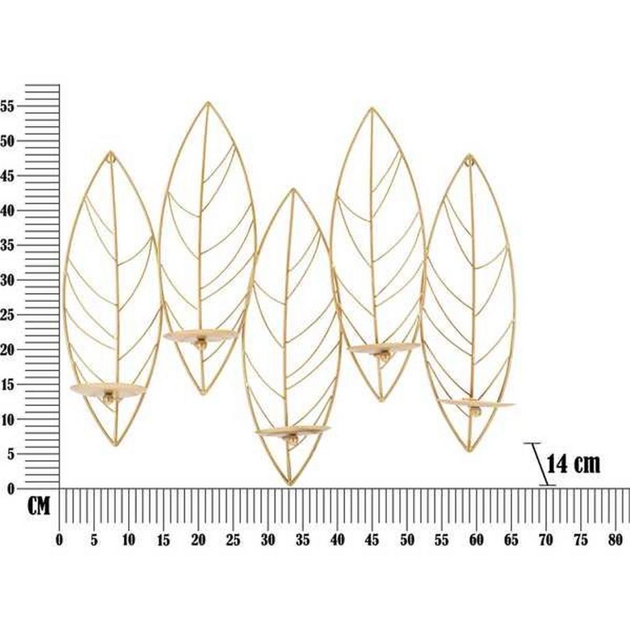 mutoni Portacandele da parete Leaf  