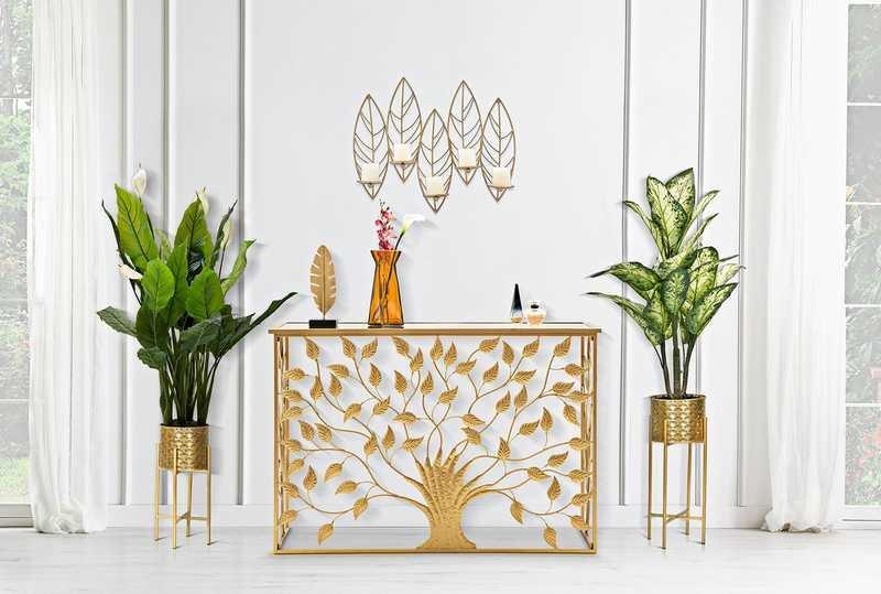 mutoni Wand-Kerzenhalter Leaf  