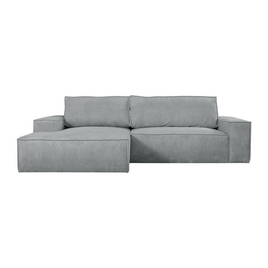 Vente-unique Canapé d'angle conible en velours côtelé clair AMELIA de PASCAL MORABITO Angle gauche  