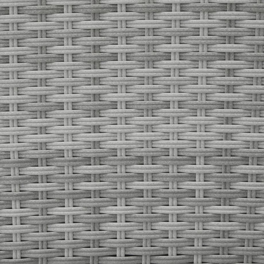 Tectake Salottino in rattan  Menorca con telaio in alluminio  