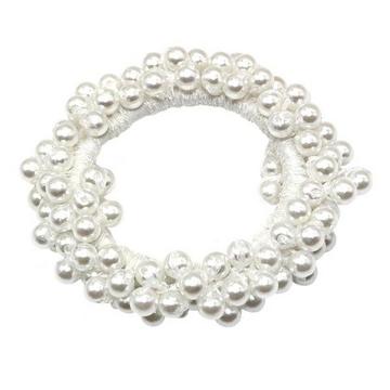 Elastico per capelli con perle