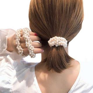 B2X  Elastico per capelli con perle 