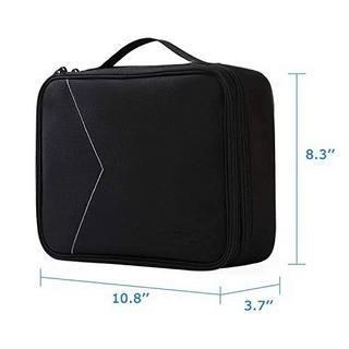 Only-bags.store  Kabeltasche, Doppelte Schichte Elektronik Organizer Reise Elektronische Tasche für Kabel, 