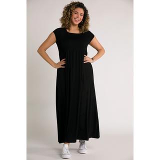 Ulla Popken Robe smockée trapèze décolleté carré manches courtes  