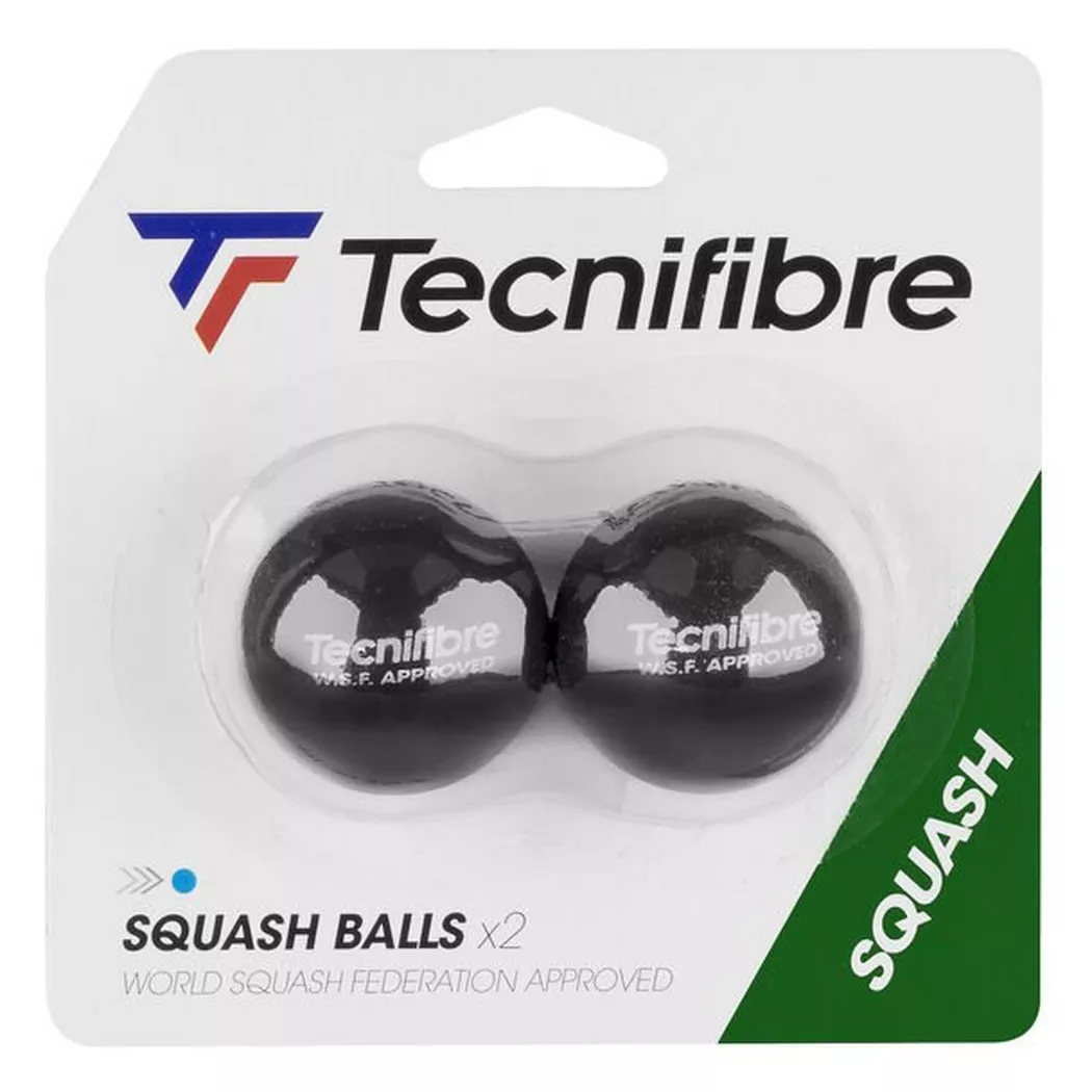 Tecnifibre - Squash Balls Blue Dot (2x), One Size