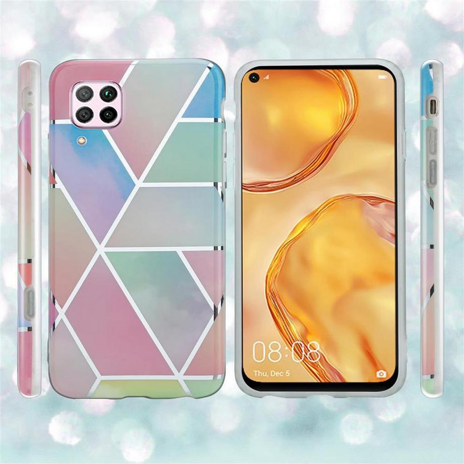 Cadorabo  Hülle für Huawei NOVA 6 SE  P40 LITE  NOVA 7i aus TPU Silikon mit Muster Mosaik 
