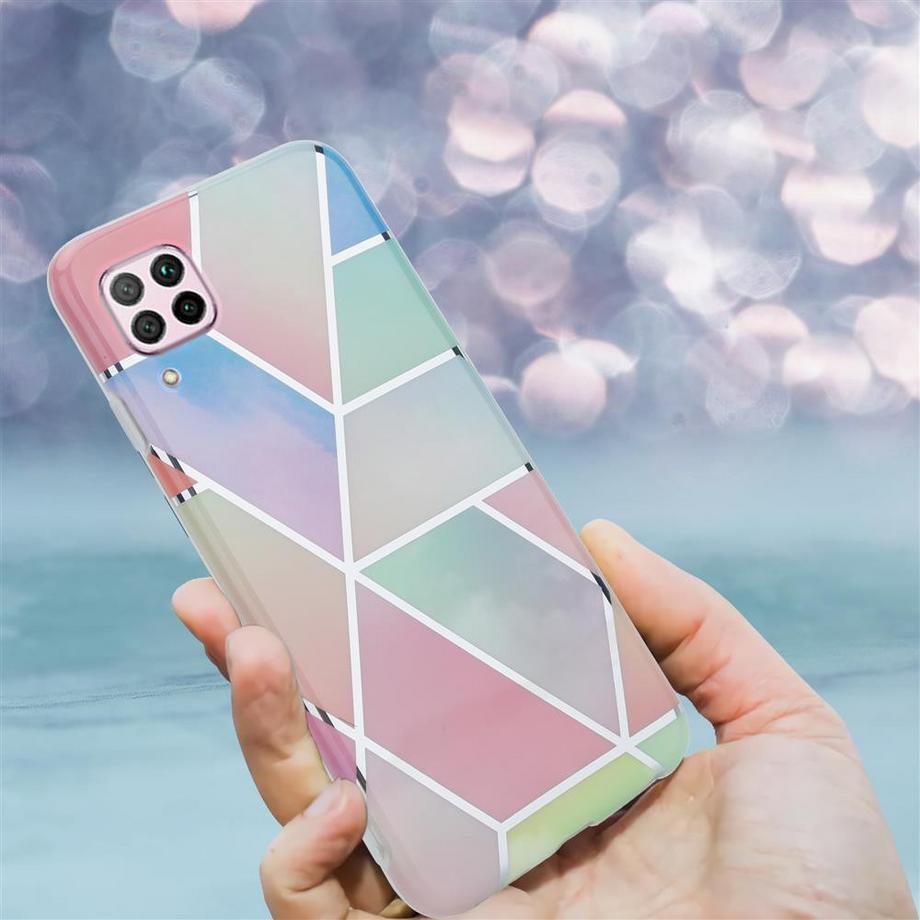 Cadorabo  Hülle für Huawei NOVA 6 SE  P40 LITE  NOVA 7i aus TPU Silikon mit Muster Mosaik 