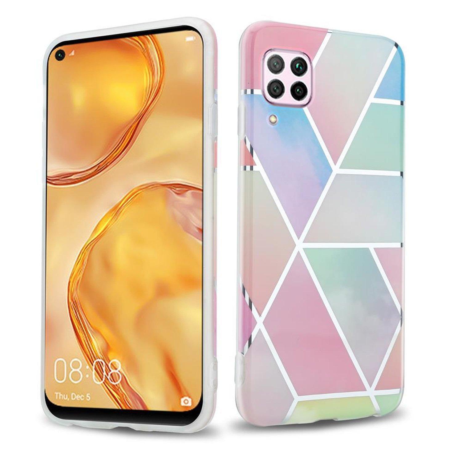 Cadorabo  Hülle für Huawei NOVA 6 SE  P40 LITE  NOVA 7i aus TPU Silikon mit Muster Mosaik 