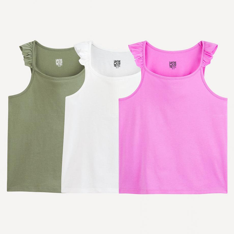 La Redoute Collections  Lot de 3 débardeurs 