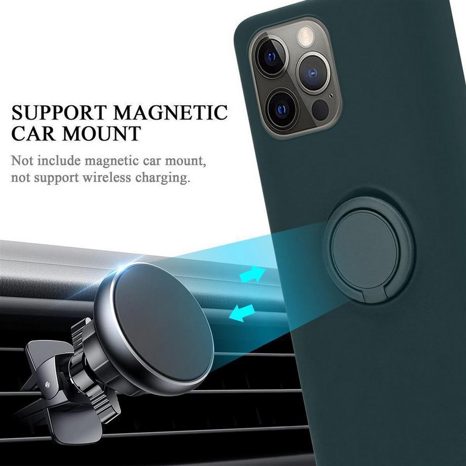 Cadorabo  Housse compatible avec Apple iPhone 12 / 12 PRO - Coque de protection en silicone TPU flexible avec anneau 