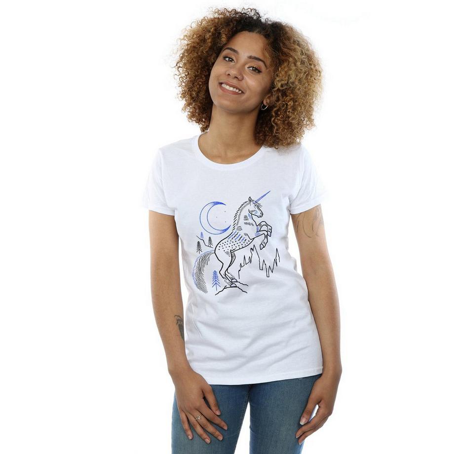 Harry Potter Einhorn Grafikdruck T-Shirt  