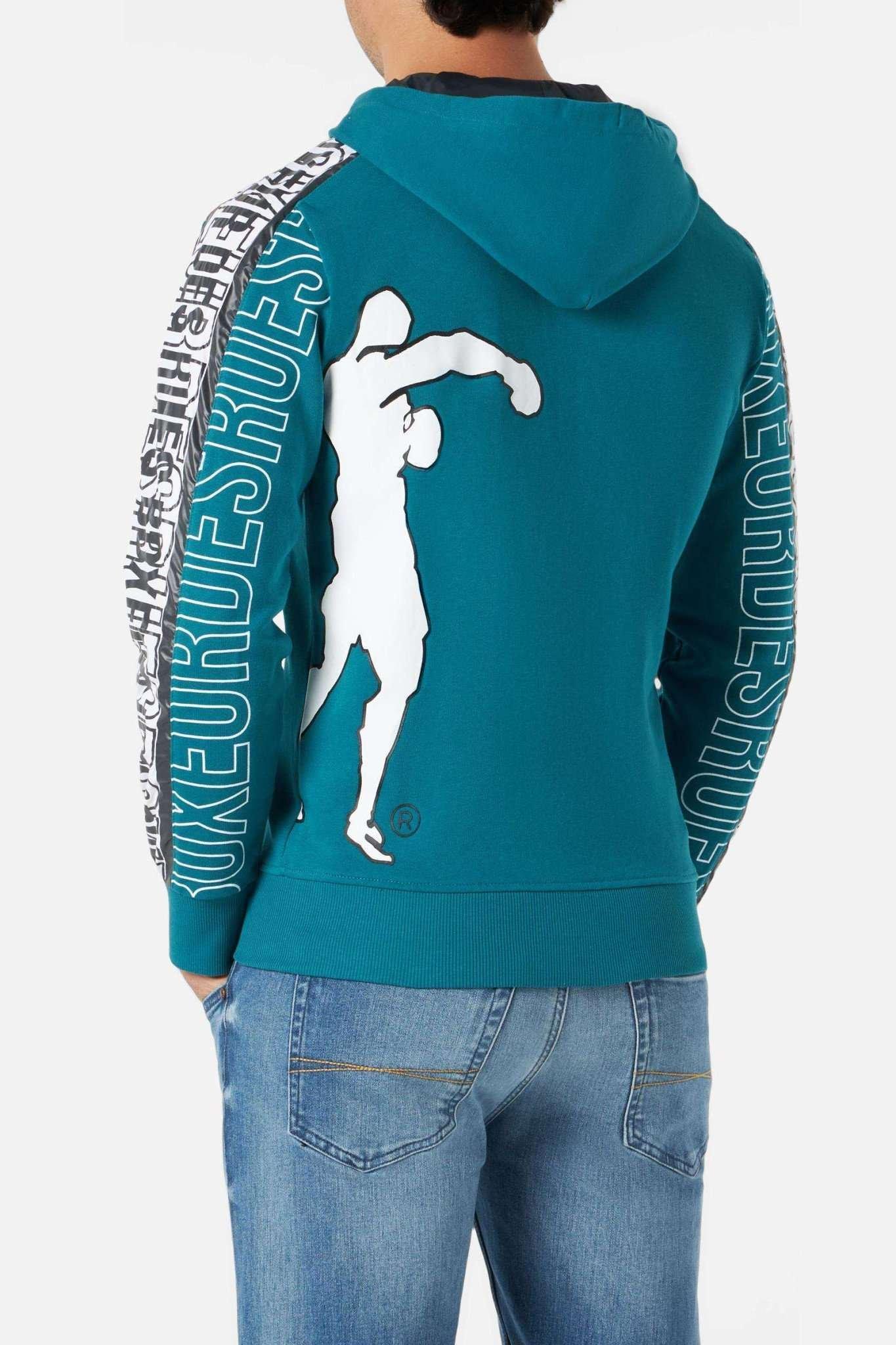 BOXEUR DES RUES Hooded Full Zip Sweatshirt mit Prints  