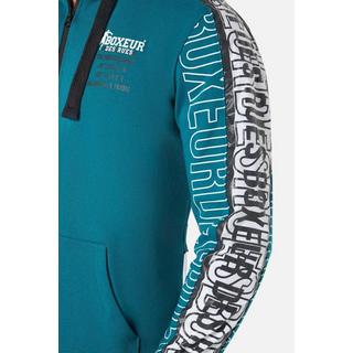 BOXEUR DES RUES Hooded Full Zip Sweatshirt mit Prints  