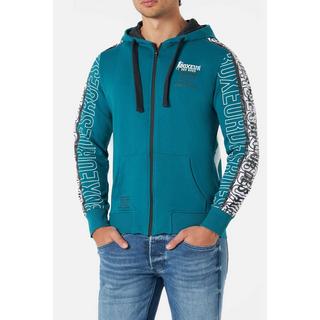BOXEUR DES RUES Hooded Full Zip Sweatshirt mit Prints  