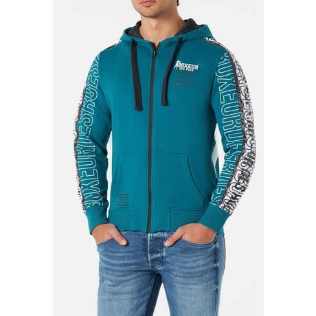BOXEUR DES RUES Hooded Full Zip Sweatshirt mit Prints  